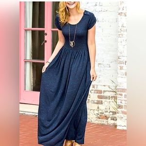 Matilda Jane Blue Deep Water Maxi Dress Size M